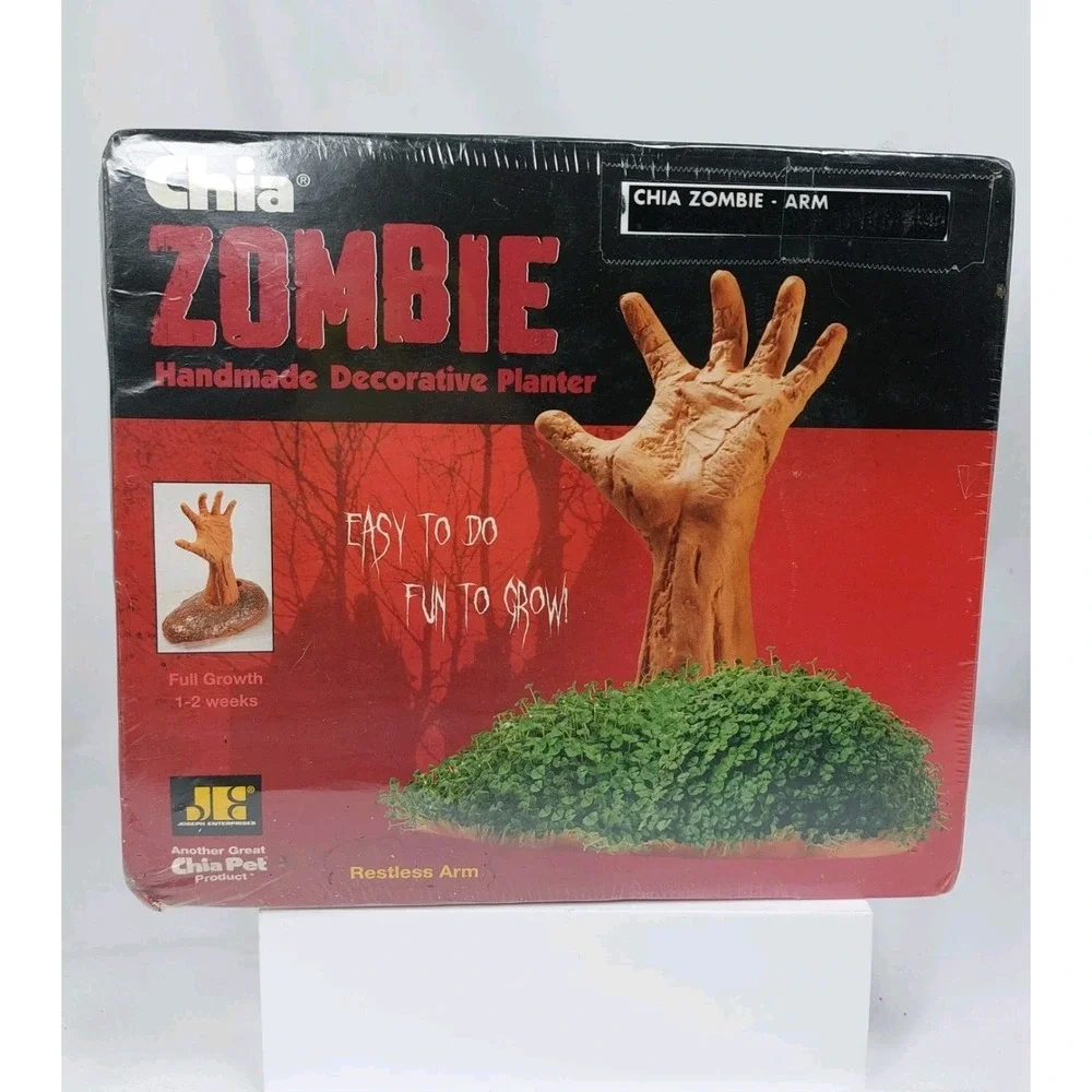 2014 Chia Pet Zombie Restless Arm Handmade Decorative Planter New‎ Sealed